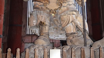 Statue of Buddhist Guardian Tamonten