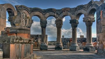 Zvartnots Cathedral Colonnade