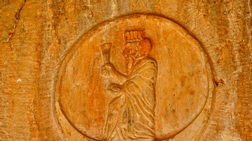 God Roundel, Rock-Cut Tombs of Qizqapan