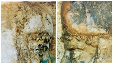 Facial Details, The Rock-Cut Tombs of Qizqapan