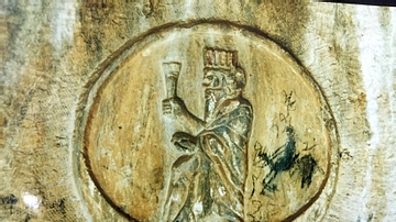 Roundel Detail, Rock-Cut Tombs of Qizqapan