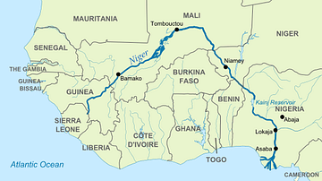 Map of Niger River