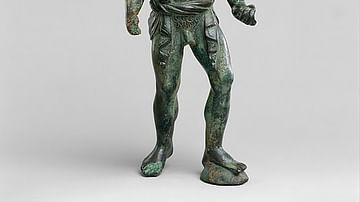 Hellenistic Bronze Statuette of an Aethiopian Youth