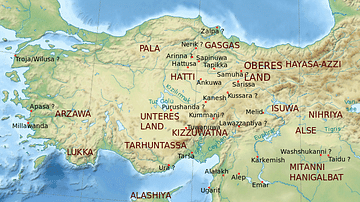 Hitte Map Map of the Hittite Empire (Illustration) - World History Encyclopedia