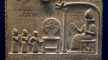 Detail of the Sun God Tablet from Sippar