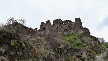 Ruins of Amberd Fortress in Armenia