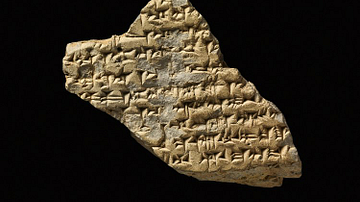 Clay Tablet Inscribed in Hurrian