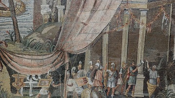 Roman Mosaic of Ptolemaic Soldiers
