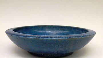 Ptolemaic Blue Faience Bowl
