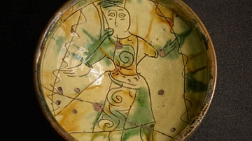Byzantine Bowl with Female Figure