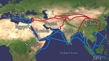 Map of the Silk Road Routes