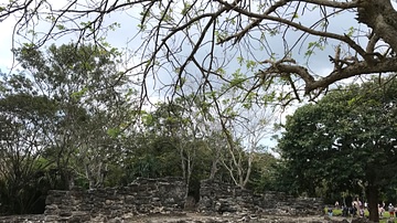 Remnants of Maya Ruins at San Gervasio, Mexico