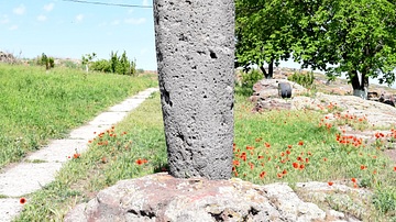 Vishap Stone at Metsamor, Armenia