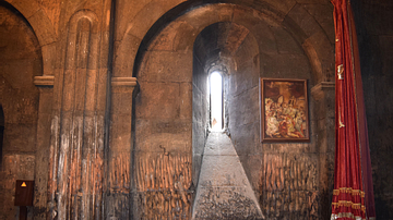 Interior of St. Astvatsatsin Church at Khor Virap Monastery