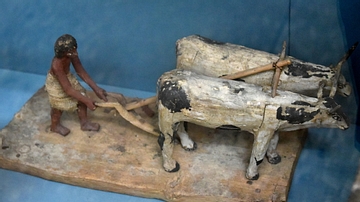 Egyptian Model of Peasants Ploughing