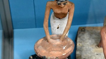 Egyptian Model of Servant Brewing Beer