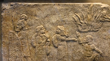 Assyrian Relief Showing Babylonian Prisoners