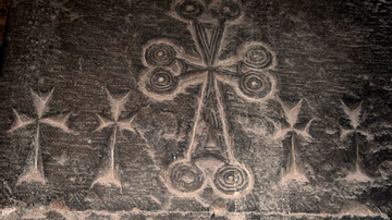 Carved Crosses in Surb Astvatsatsin Church at Noravank