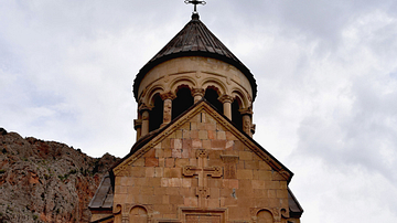 Façade of Surb Astvatsatsin Church at Noravank