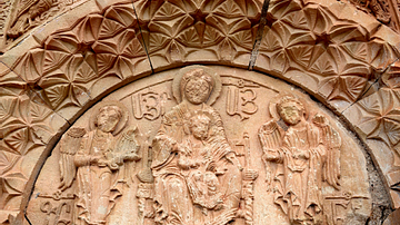 Detail from Surb Astvatsatsin Church at Noravank