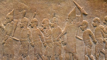 Assyrian Soldiers with Nubian Prisoners