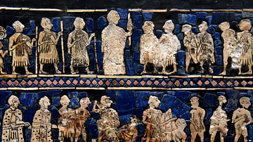 Detail of the War Scene of the Standard of Ur