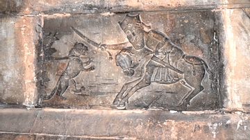 Hunting Scene Bas-Relief at Noravank Monastery
