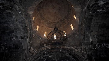 Interior Dome and Arches of St. Pogos and Petros Church