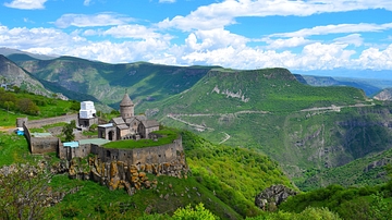 View of Armenia's Tatev Monastery
