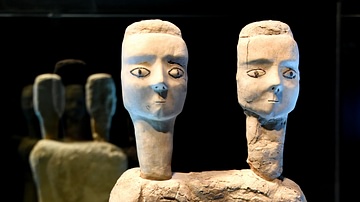 Two-Headed Statue from Ain Ghazal