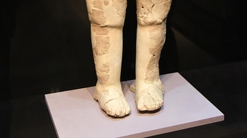 Standing Human Statue from Ain Ghazal