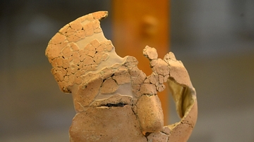 Plastered Face of a Human Skull from Ain Ghazal