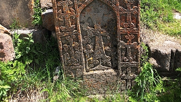 Khachkar at Arates Monastery in Armenia