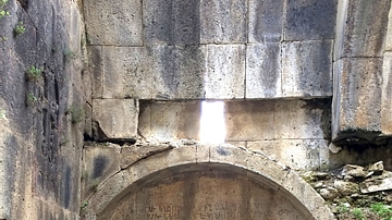 Ruined Interior of Arates Monastery in Central Armenia