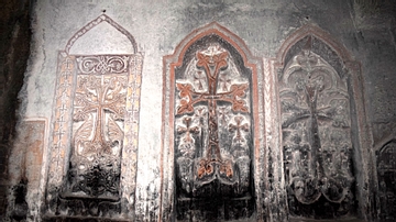 Ancient Crosses at Geghard Monastery