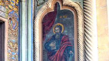 Armenian Saint Fresco, Etchmiadzin Cathedral