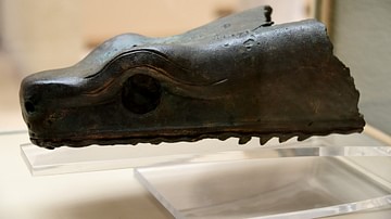 Head of a Serpent from the Serpent Column