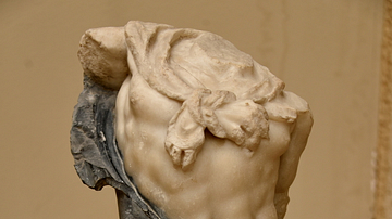 Bicolored Statuette of Triton