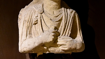 Palmyrene Funerary Relief Bust of a Priest