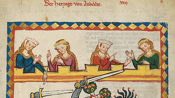 Henry I, Count of Anhalt in the Codex Manesse