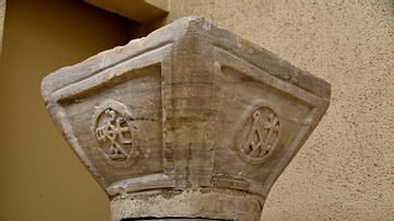 Capital with Monograms of Justinian I and Theodora