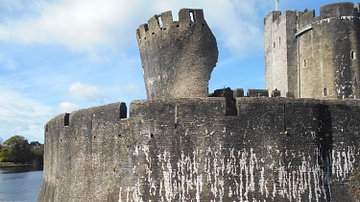 Wing-wall, Caerphilly Castle