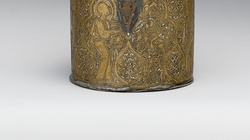 Brass Pyxis Depicting Jesus' Return to Jerusalem