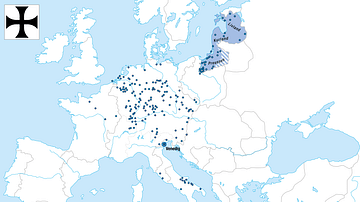 Extent of the Teutonic Order c. 1300 CE