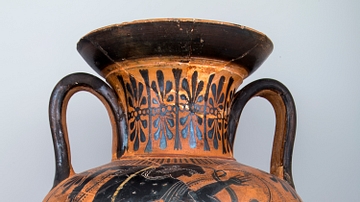 Attic Black-Figure Amphora with Theseus