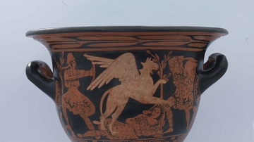 Red-figure Bell Krater with Griffin