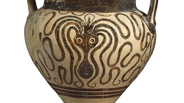 Mycenaean Vase Decorated With An Octopus