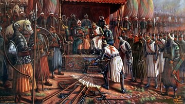 Latin Surrender to Saladin, 1187 CE