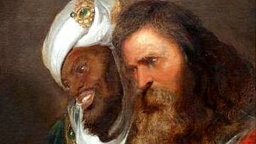 Saladin and Guy of Lusignan