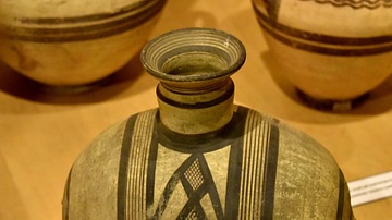 Barrel-Shaped Pottery Jug from Cyprus